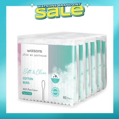 WATSONS - X-Flower Soft & Clean Cotton Buds 80s x 6