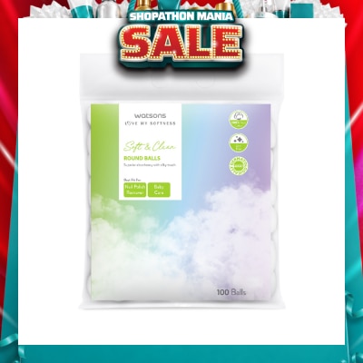 WATSONS - X-Flower Soft & Clean Round Cotton Balls 100s