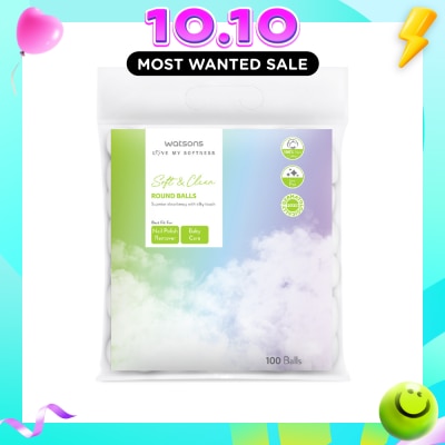 WATSONS X Flower Soft & Clean Round Cotton Balls 100s image
