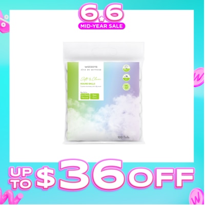 WATSONS - X-Flower Soft & Clean Round Cotton Balls 100s