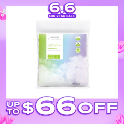 WATSONS - X-Flower Soft & Clean Round Cotton Balls 100s