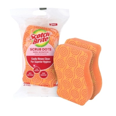 3M Scotch Brite Scrub Dots Non-Scratch (Stain and Odour Resistant) 2s