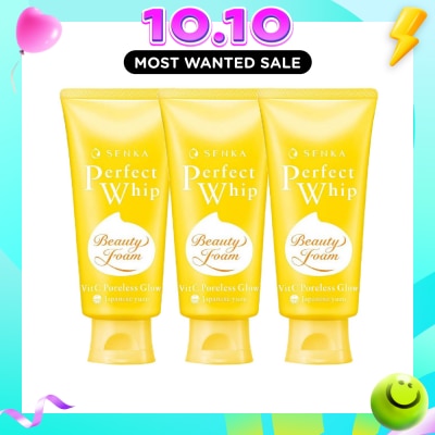 SENKA Perfect Whip Vitamin C Poreless Glow Bundle Set 1s image