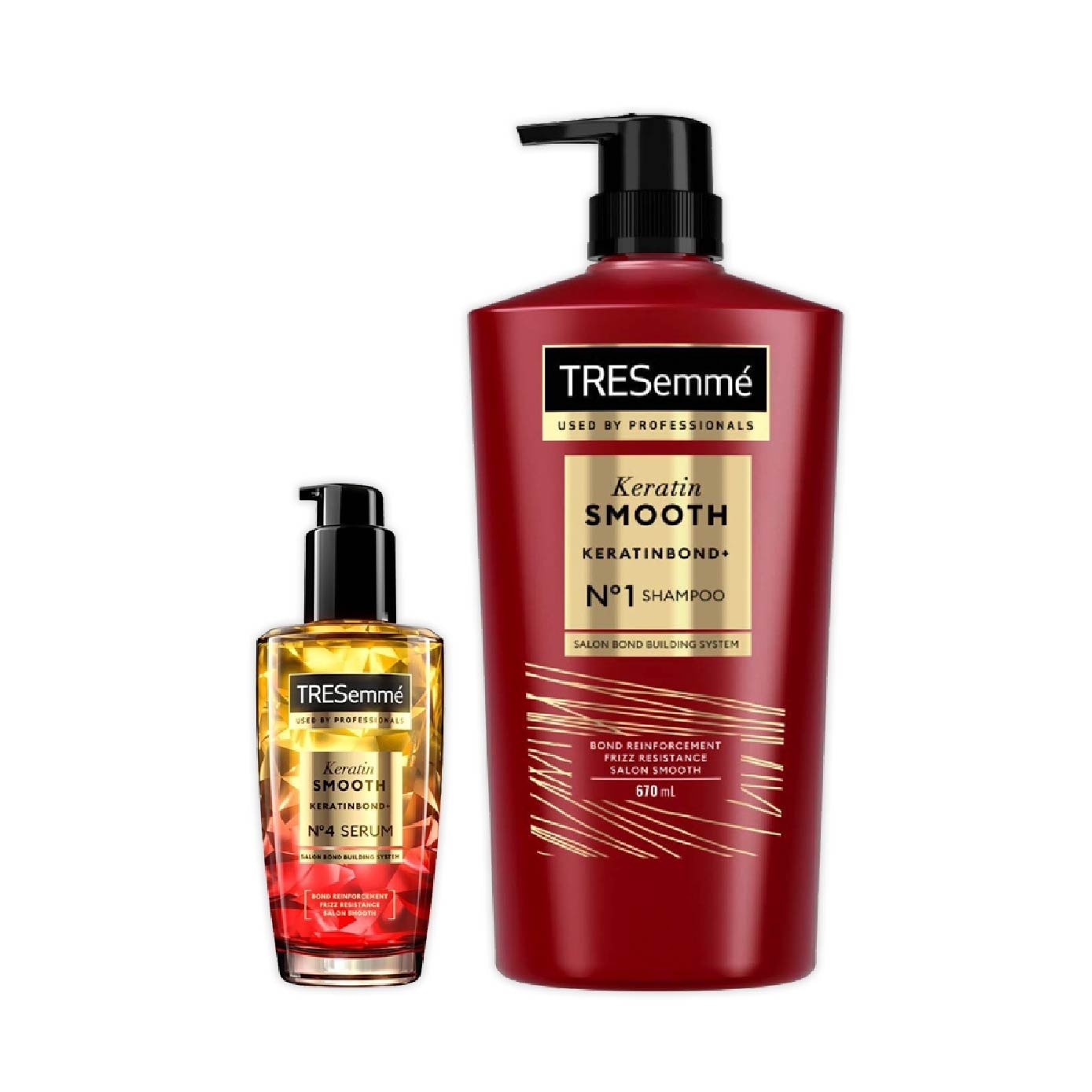 Keratin Smooth Shampoo + Serum Bundle Set 1s