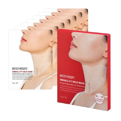 MEDITHERAPY Wrinkle-Fit Neck Mask 10g x 7s