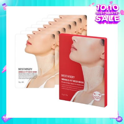MEDITHERAPY Wrinkle-Fit Neck Mask 10g x 7s