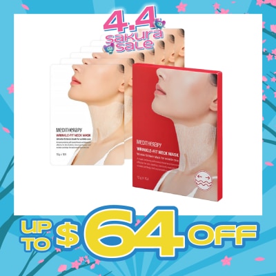 MEDITHERAPY - Wrinkle-Fit Neck Mask 10g x 7s