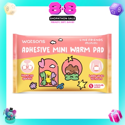 WATSONS - Line Friends Minini Adhesive Mini Warm Pad 5s