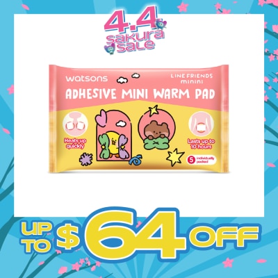 WATSONS - Line Friends Minini Adhesive Mini Warm Pad 5s