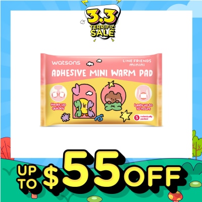 WATSONS Line Friends Minini Adhesive Mini Warm Pad 5s