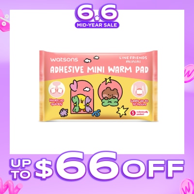 WATSONS - Line Friends Minini Adhesive Mini Warm Pad 5s