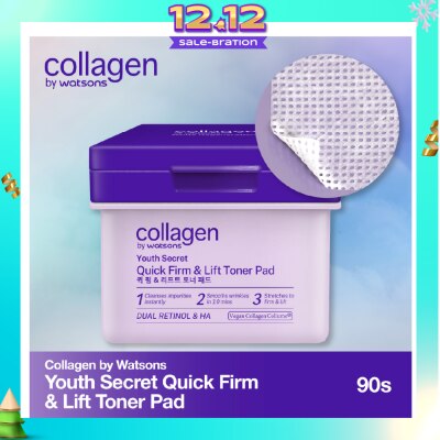 COLLAGEN BY WATSONS Youth Secret Quick Firm & Lift Toner Pads 90s