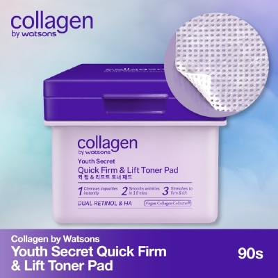 COLLAGEN BY WATSONS Youth Secret Quick Firm & Lift Toner Pads 90s