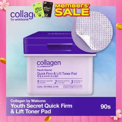 COLLAGEN BY WATSONS Youth Secret Quick Firm & Lift Toner Pads 90s