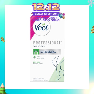 VEET Hair Removal Wax Strips Dry Skin 20s