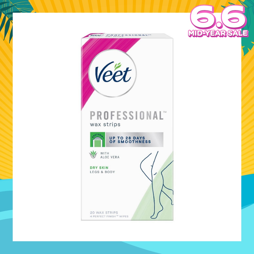 Hair Removal Wax Strips Dry Skin 20s