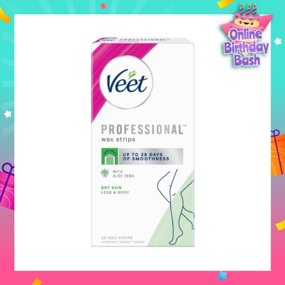 VEET Hair Removal Wax Strips Dry Skin 20s