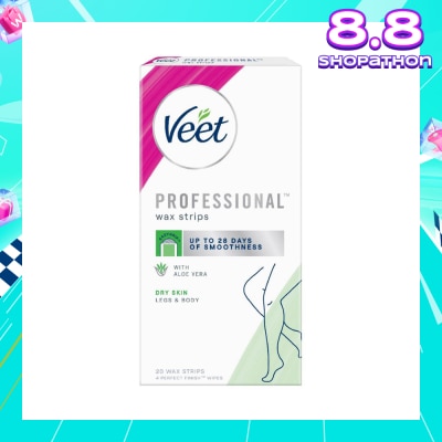 VEET Hair Removal Wax Strips Dry Skin 20s