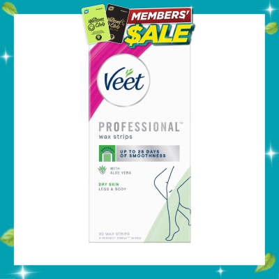 VEET Hair Removal Wax Strips Dry Skin 20s image