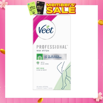 VEET Hair Removal Wax Strips Dry Skin 20s