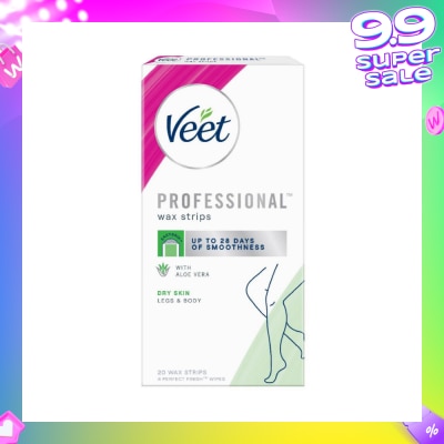 VEET Hair Removal Wax Strips Dry Skin 20s