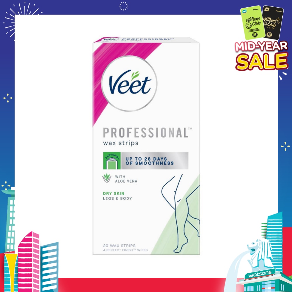 Hair Removal Wax Strips Dry Skin 20s