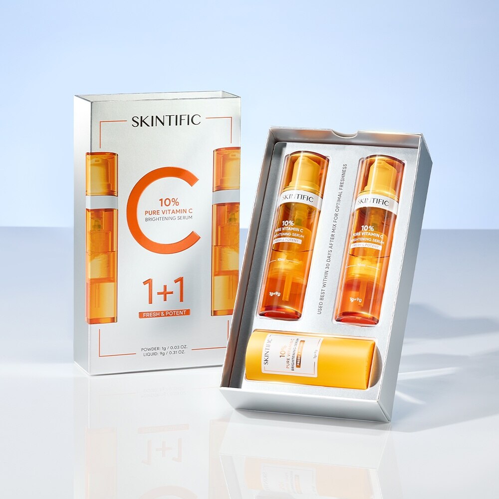 Pure VitaminC　20包×5箱　スキンセラム SKINTIFIC 10% Pure Vitamin C Brightening Fresh Serum 20ml | Face