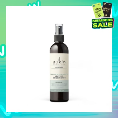 SUKIN Natural Balance Leave-In Conditioner (Hydrates, Gently Detangles And Tames Frizzy Hair) 250ml