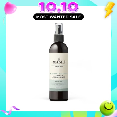 SUKIN Natural Balance Leave In Conditioner (Hydrates, Gently Detangles And Tames Frizzy Hair) 250ml image