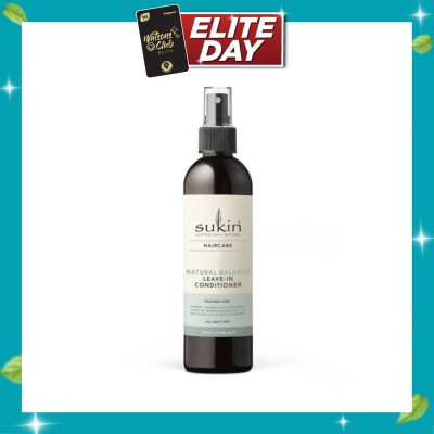 SUKIN Natural Balance Leave In Conditioner (Hydrates, Gently Detangles And Tames Frizzy Hair) 250ml image