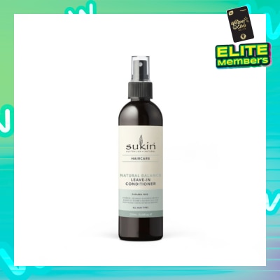 SUKIN Natural Balance Leave-In Conditioner (Hydrates, Gently Detangles And Tames Frizzy Hair) 250ml