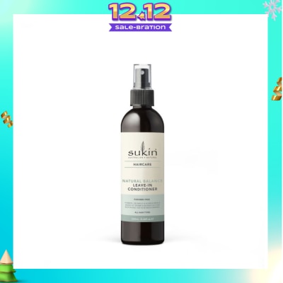 SUKIN Natural Balance Leave-In Conditioner (Hydrates, Gently Detangles And Tames Frizzy Hair) 250ml
