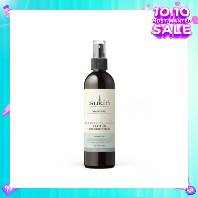 SUKIN Natural Balance Leave-In Conditioner (Hydrates, Gently Detangles And Tames Frizzy Hair) 250ml