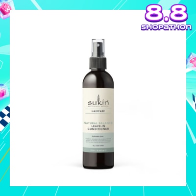 SUKIN Natural Balance Leave-In Conditioner (Hydrates, Gently Detangles And Tames Frizzy Hair) 250ml