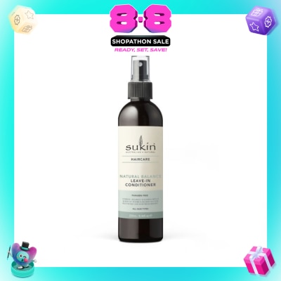 SUKIN - Natural Balance Leave-In Conditioner (Hydrates, Gently Detangles And Tames Frizzy Hair) 250ml