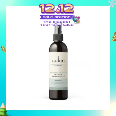 SUKIN Natural Balance Leave-In Conditioner (Hydrates, Gently Detangles And Tames Frizzy Hair) 250ml