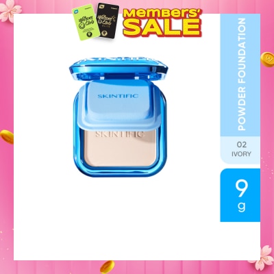 SKINTIFIC Ultra Cover Powder Foundation 02 Ivory 9g