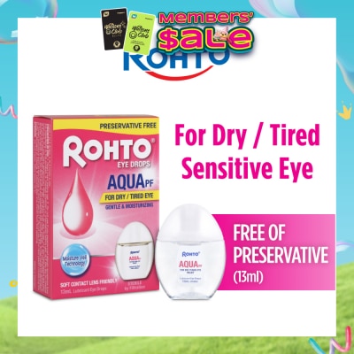 ROHTO EYE DROPS - Eye Drops Preservatives-Free Aqua 13ml