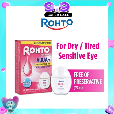 ROHTO EYE DROPS - Eye Drops Preservatives-Free Aqua 13ml image