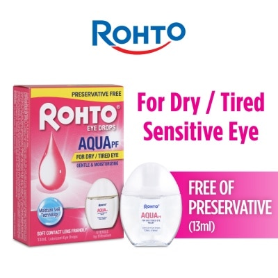 ROHTO EYE DROPS - Eye Drops Preservatives-Free Aqua 13ml