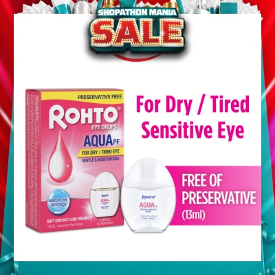 ROHTO EYE DROPS - Eye Drops Preservatives-Free Aqua 13ml