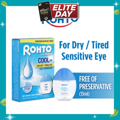 ROHTO EYE DROPS Eye Drops Preservatives Free Cool 13ml image