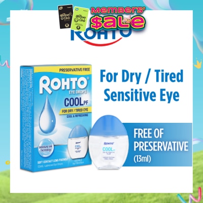 ROHTO EYE DROPS - Eye Drops Preservatives-Free Cool 13ml