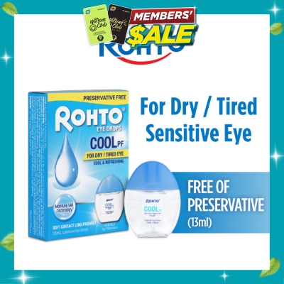 ROHTO EYE DROPS Eye Drops Preservatives Free Cool 13ml image
