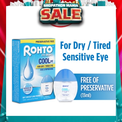 ROHTO EYE DROPS - Eye Drops Preservatives-Free Cool 13ml