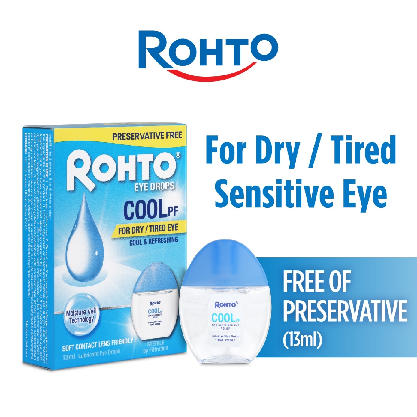Eye Drops Preservatives-Free Cool 13ml