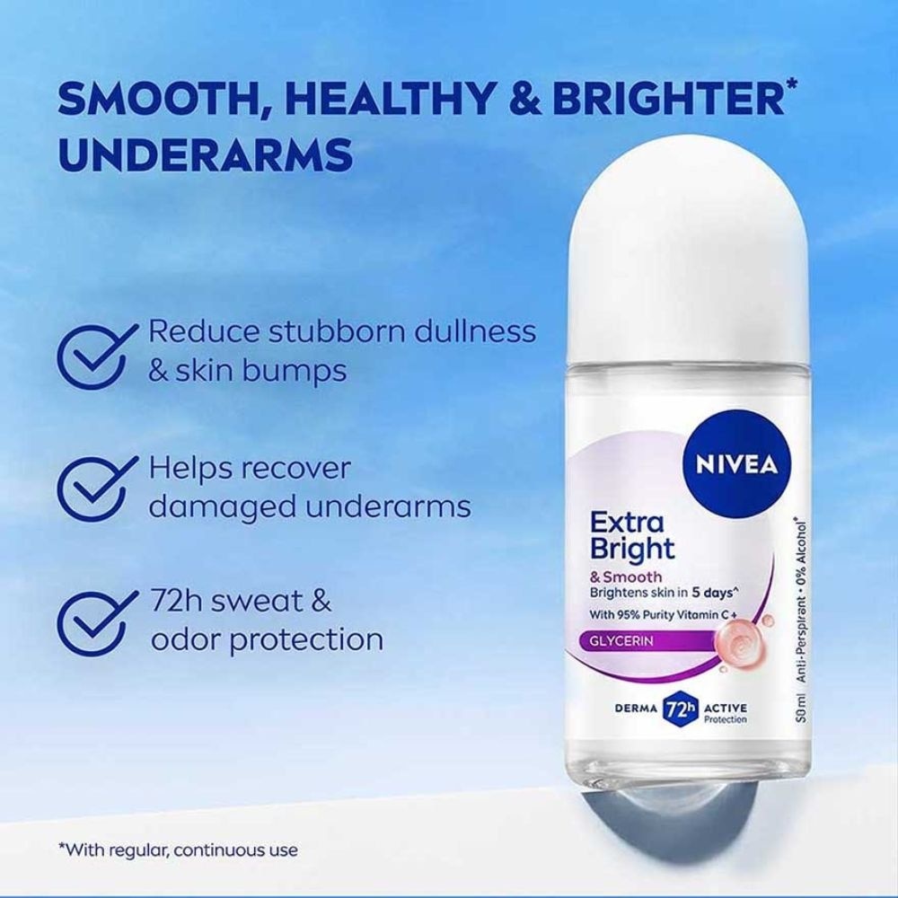 Deodorant Roll on Extra White Firm Q10 50ml image