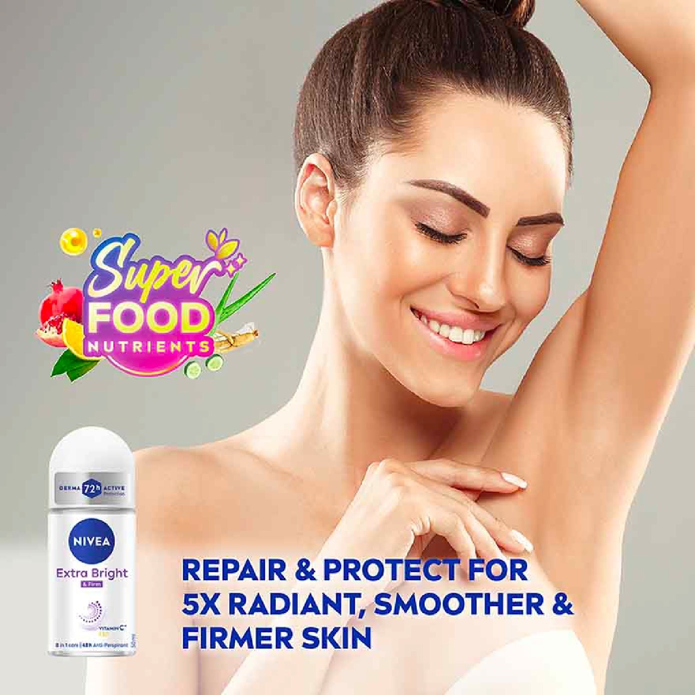Deodorant Roll-on Extra White Firm Q10 50ml