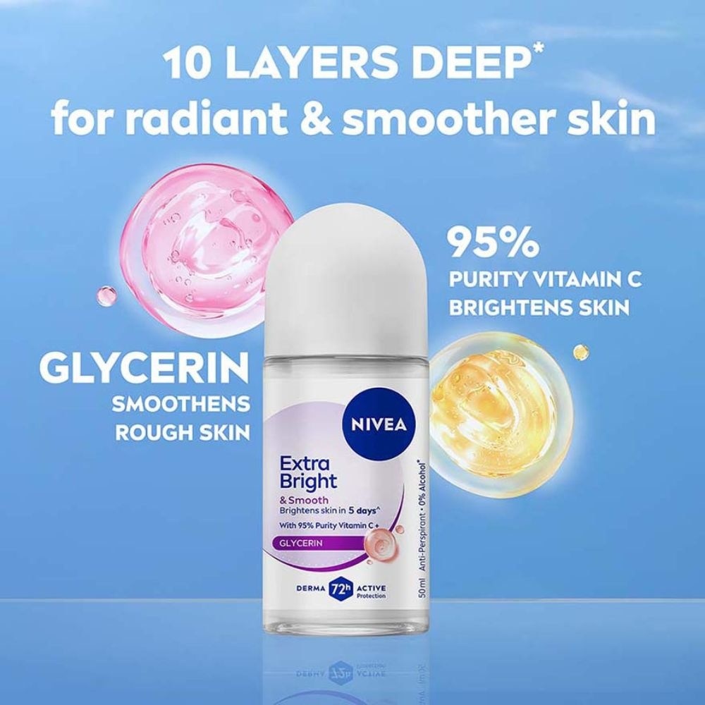 Deodorant Roll on Extra White Firm Q10 50ml image