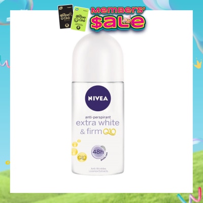 NIVEA - Deodorant Roll-on Extra White Firm Q10 50ml